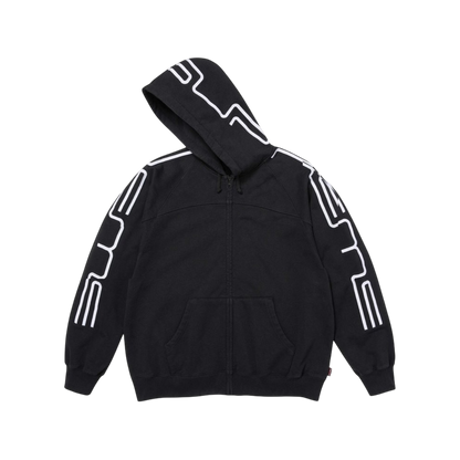 Hoodie Supreme Connect Zip Up (Black)