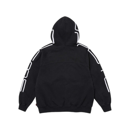 Hoodie Supreme Connect Zip Up (Black)