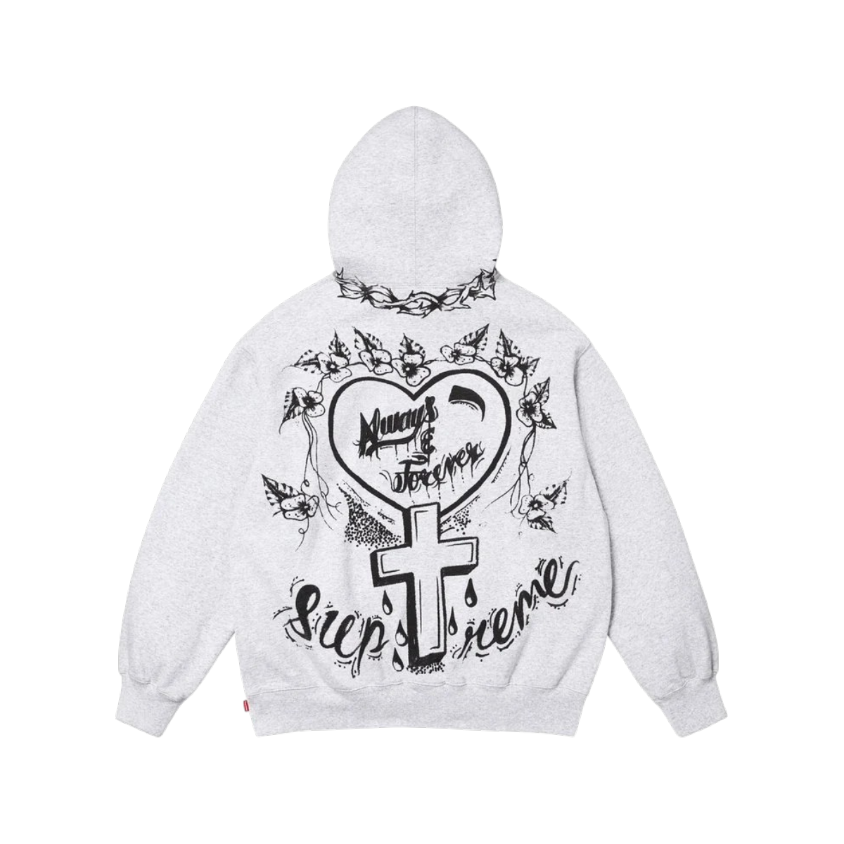 Hoodie Supreme Forever FW26 (Ash Grey)