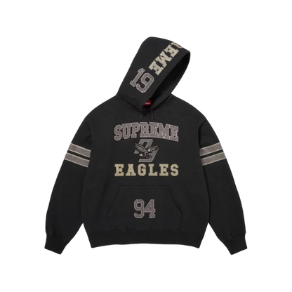 Hoodie Supreme Rhinestones Eagle (Black)