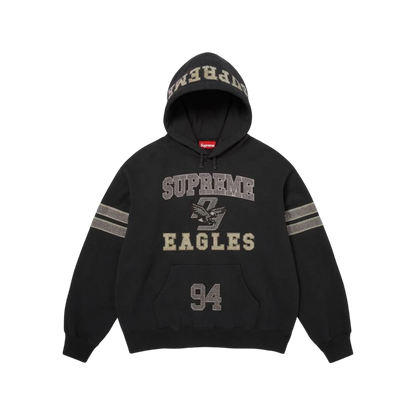 Hoodie Supreme Rhinestones Eagle (Black)