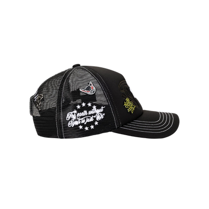 Gorra Syna Halo Trucker (Black/White)