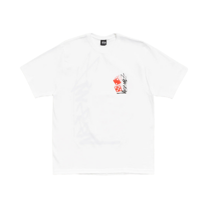 Polera Stussy Tall Dice (White)