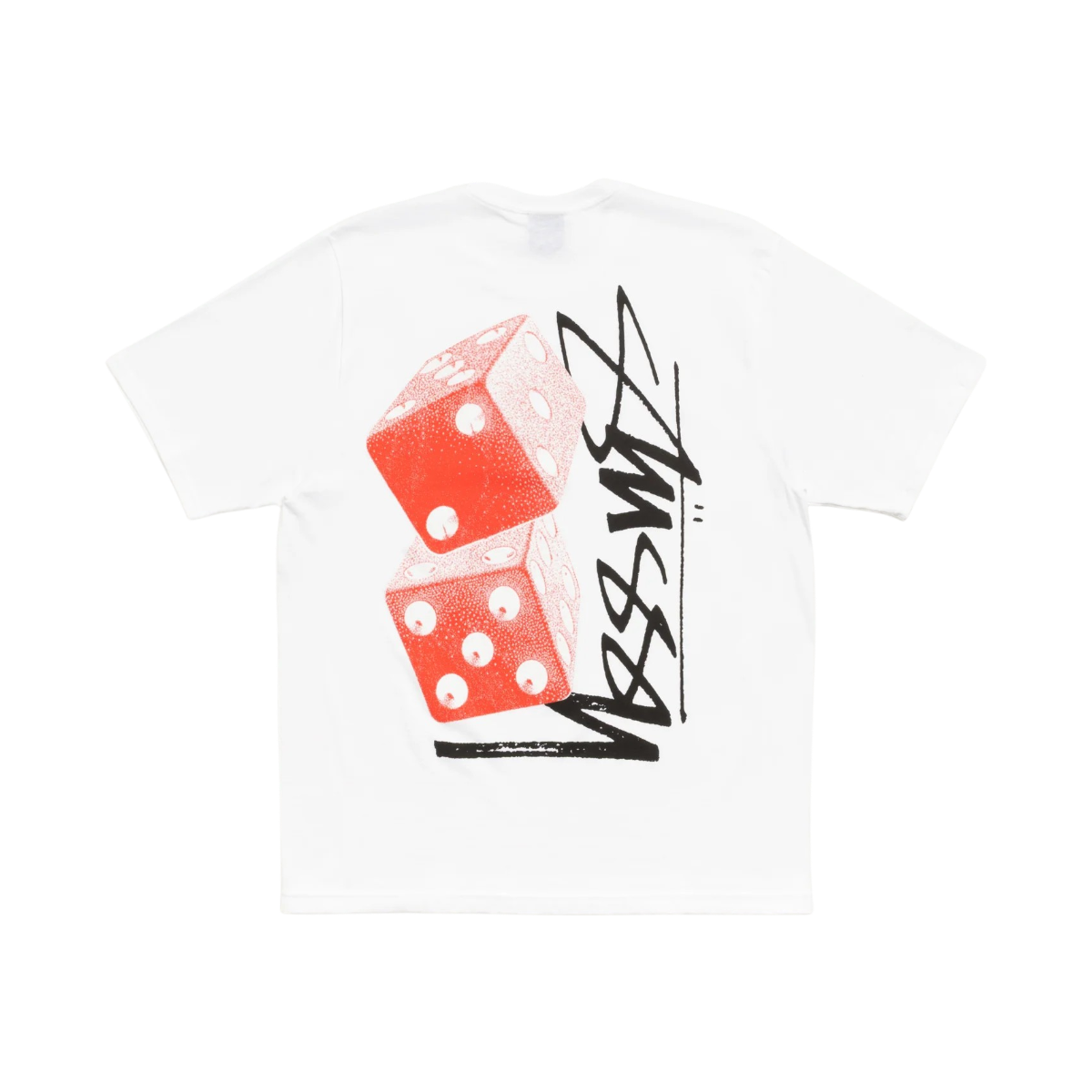 Polera Stussy Tall Dice (White)