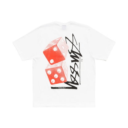 Polera Stussy Tall Dice (White)