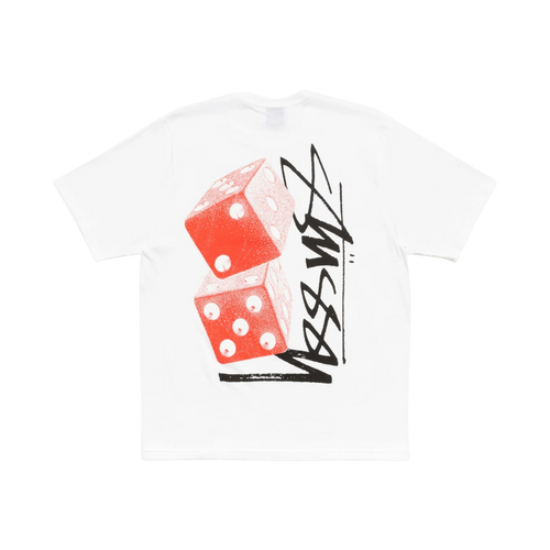 Polera Stussy Tall Dice (White)