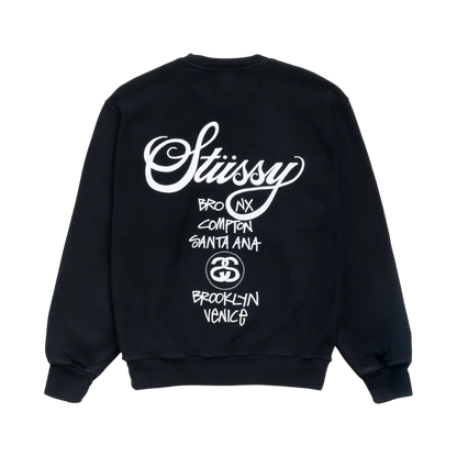 Crewneck Stussy World Tour (Black)