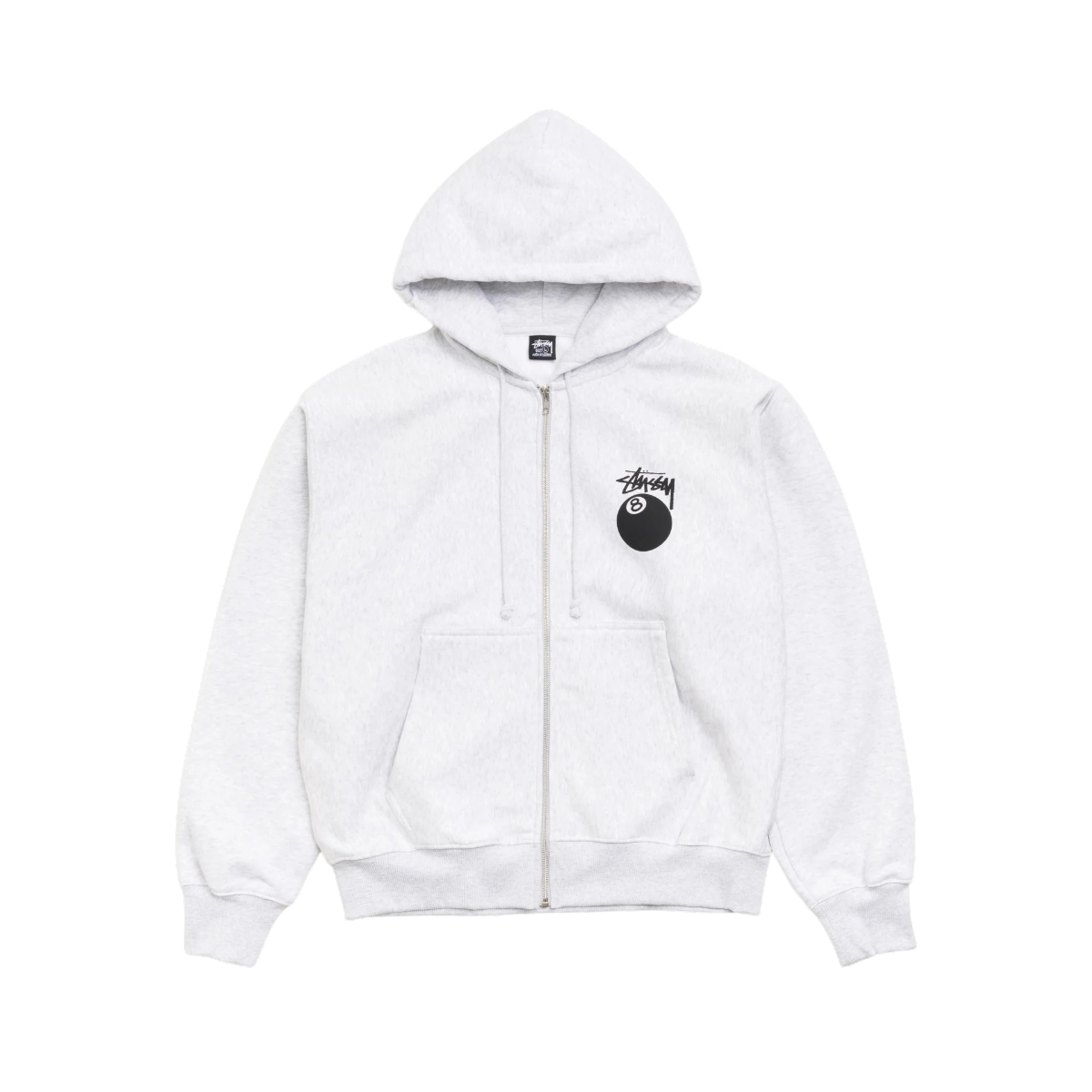 Poleron Stussy 8 Ball Zip (Ash Heater)