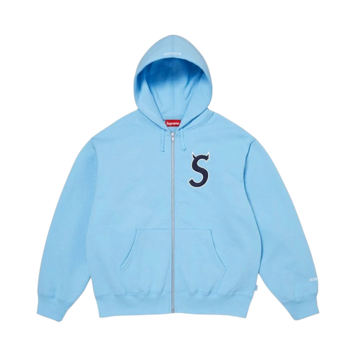 Polerón Supreme Devil S Logo Zip Up (Light Blue)
