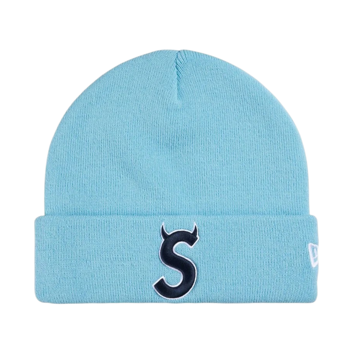 Beanie Supreme/New Era Devil S Logo (Light Blue)