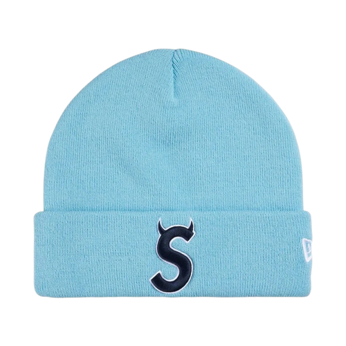 Beanie Supreme/New Era Devil S Logo (Light Blue)