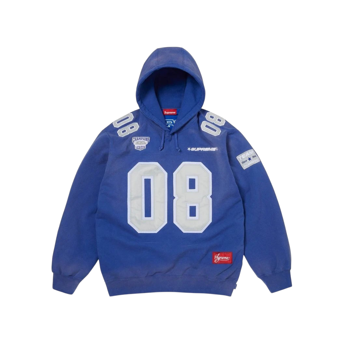 Hoodie Supreme Football Jersey (Blue)
