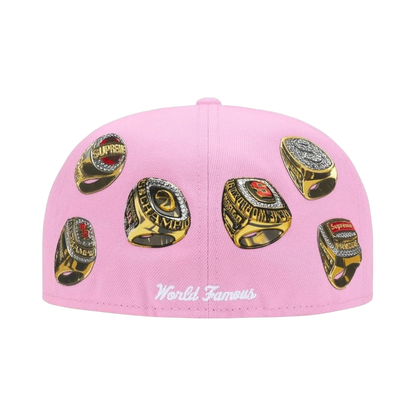 Gorra Supreme/New Era Rings Box Logo (Pink)