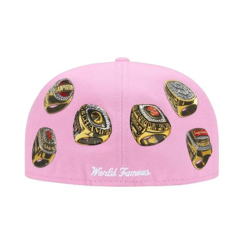 Gorra Supreme/New Era Rings Box Logo (Pink)