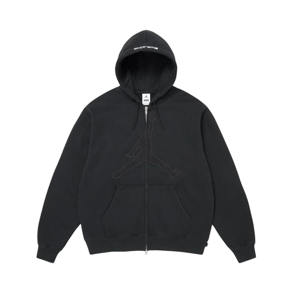 Hoodie Supreme®/Jordan® Zip Up (Black)