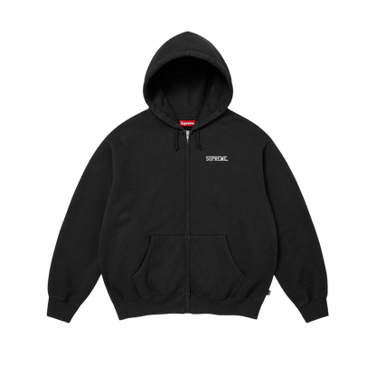 Hoodie Supreme Blessed Appliqué Zip Up (Black)
