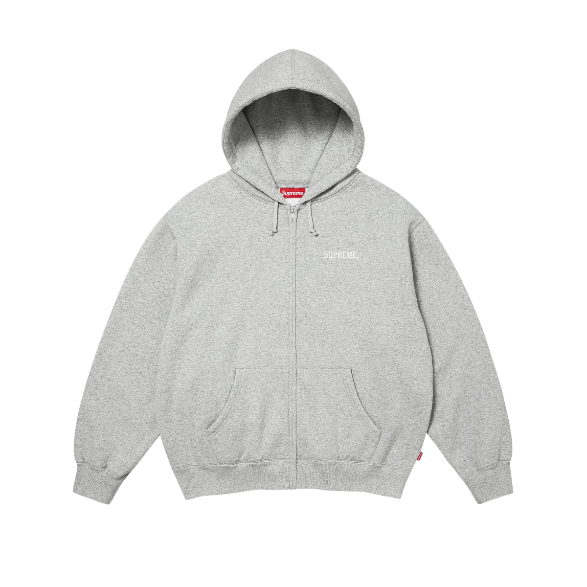 Hoodie Supreme Blessed Appliqué Zip Up (Grey)
