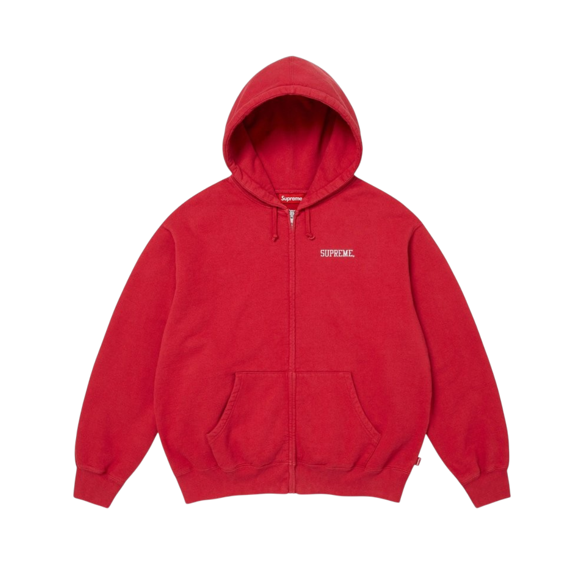 Hoodie Supreme Blessed Appliqué Zip Up (Red)