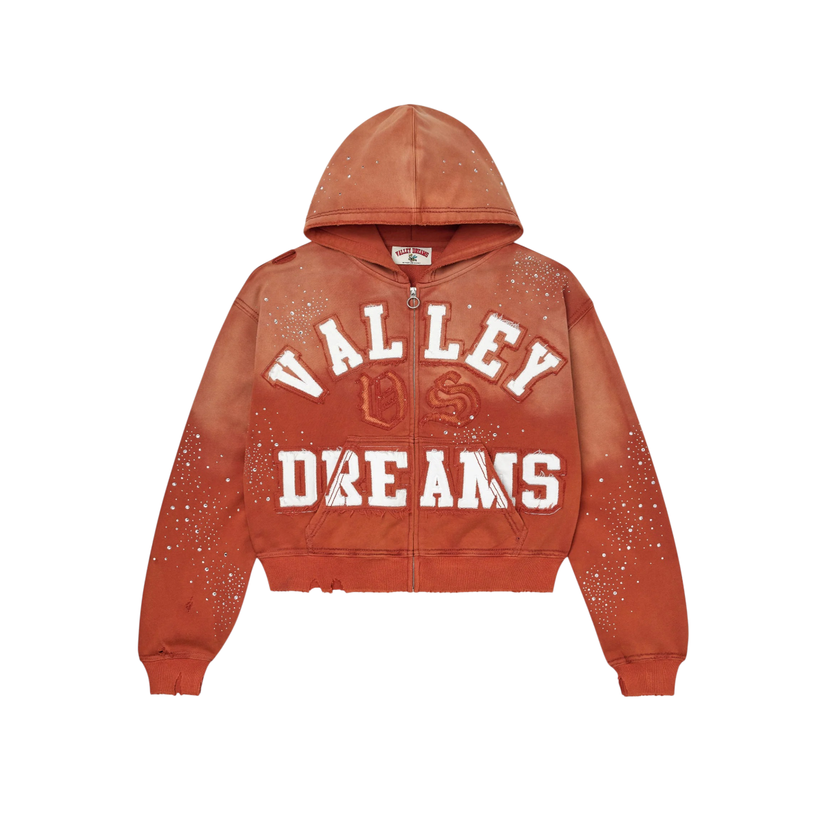 Hoodie Valley Dreams Zip Up Classico (Orange)