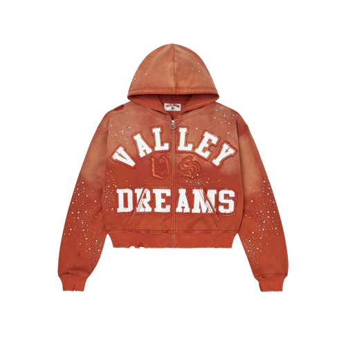 Hoodie Valley Dreams Zip Up Classico (Orange)