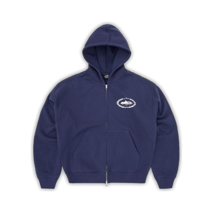 Hoodie Corteiz Superior Royale Zip Up (Navy)